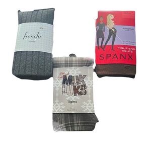 🌺MUK LUKS / SPANDEX / FRENCHI Tights New in Packaging -- LOT OF 3 Pairs Size B🌺